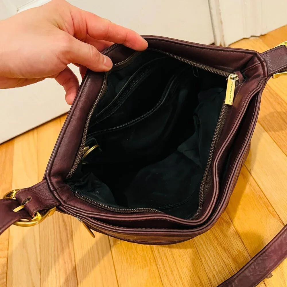 Vintage Stone Mountain Leather Shoulder Handbag Purse